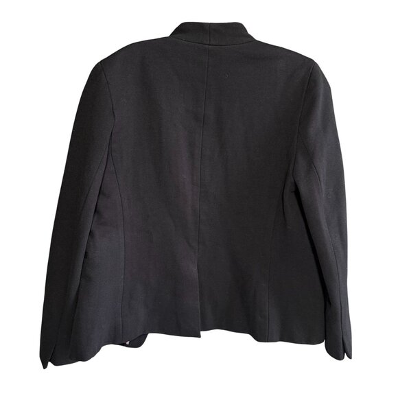 J. Crew 365 Stretch Twill Going Out Blazer Jacket Women's 10 Black Workwear - Picture 6 of 7